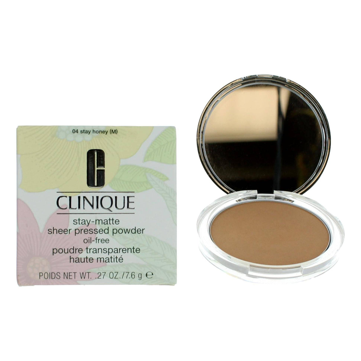 Clinique Stay-Matte by Clinique, .27 oz Sheer Pressed Powder- 04 Stay Honey - OleBella