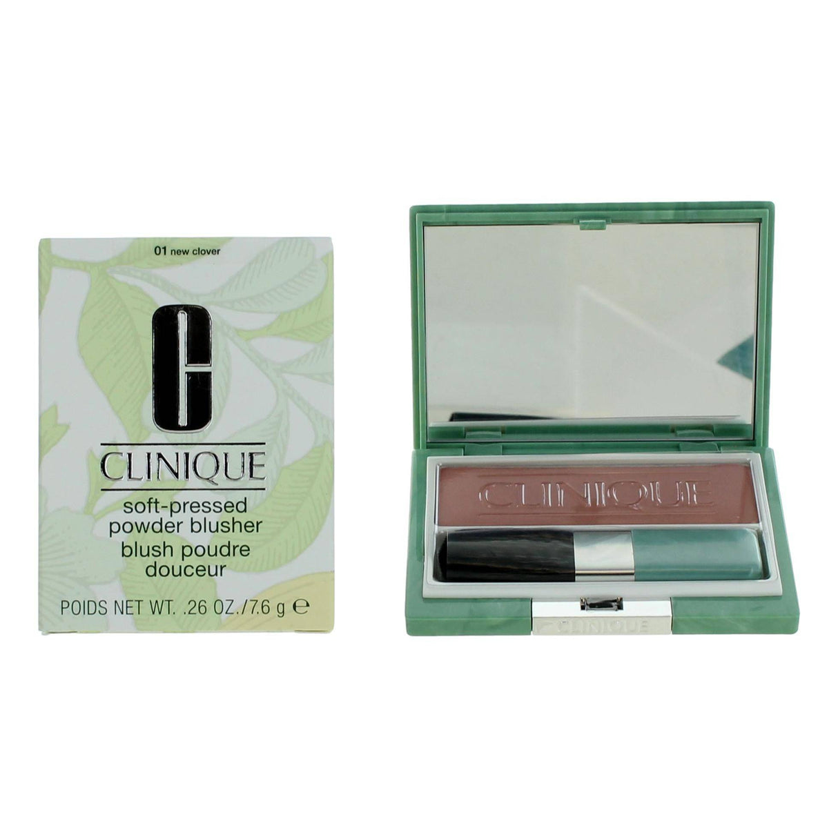 Clinique Soft-Pressed Powder Blusher by Clinique, .26 oz Blush- 01 New Clover - OleBella