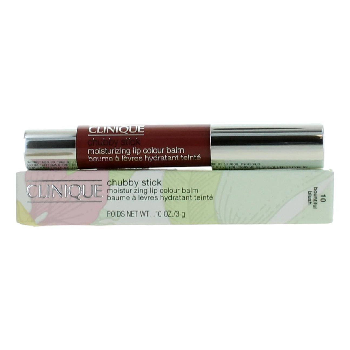 Clinique Chubby Stick by Clinique, .1 oz Moisturizing Lip Colour Balm- 10 Bountiful Blush - OleBella
