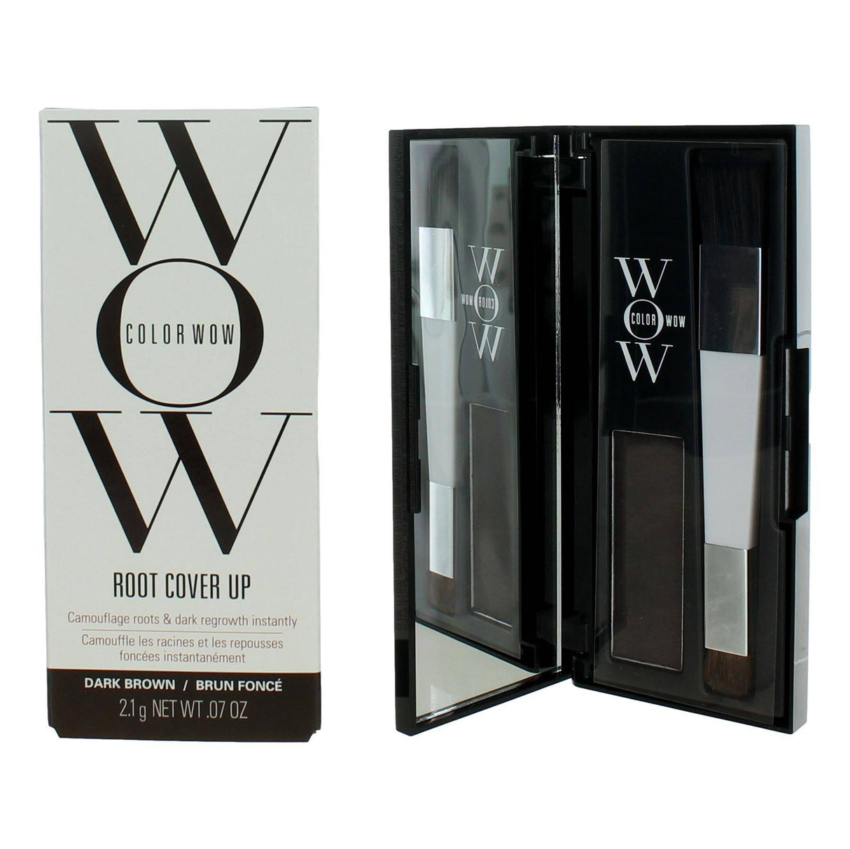 Color Wow Root Cover Up by Color Wow, .07 oz Root Coverup Powder- Dark Brown - OleBella