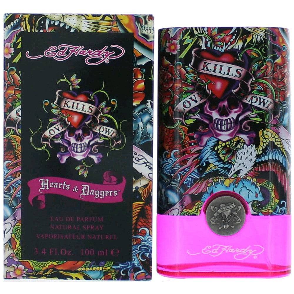 Ed Hardy Hearts & Daggers by Christian Audigier, 3.4oz EDP Spray women - OleBella