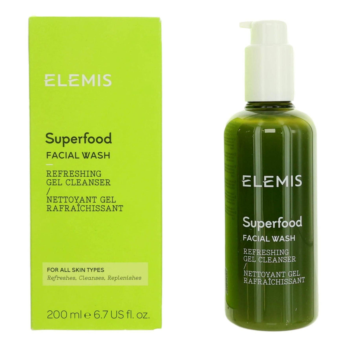 Elemis Superfood Facial Wash by Elemis, 6.7 oz Refreshing Gel Cleanser - OleBella