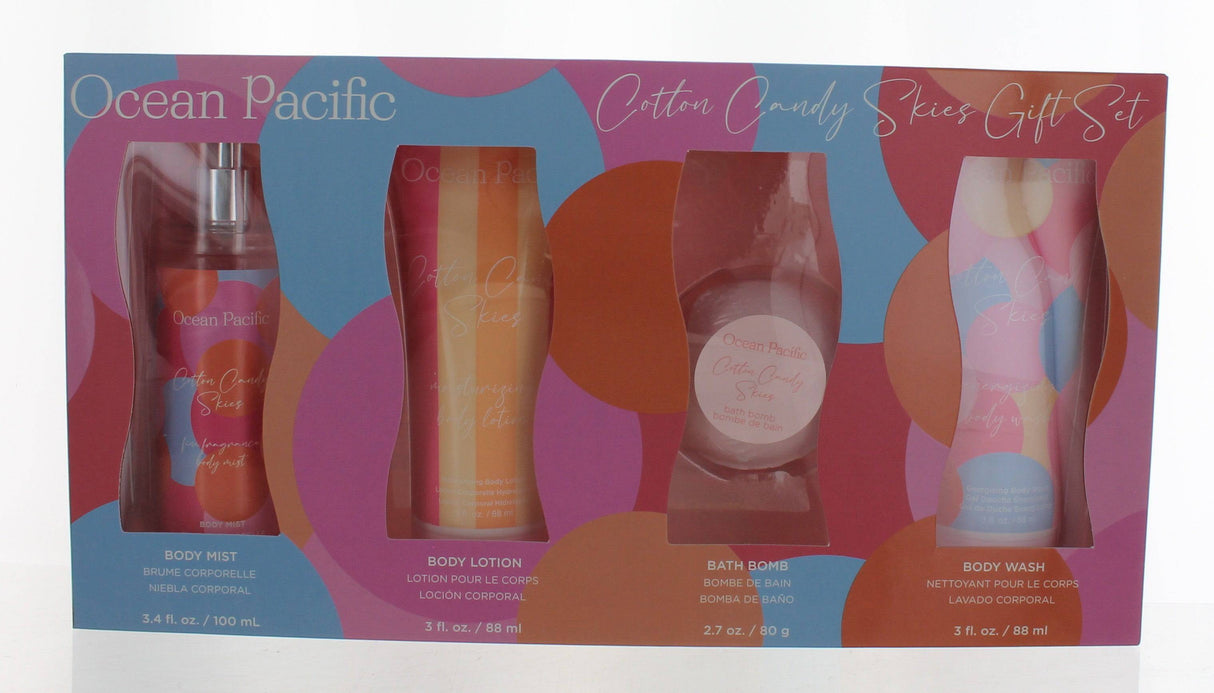 OP Cotton Candy Skies by Ocean Pacific, 4 Piece Gift Set for Women - OleBella