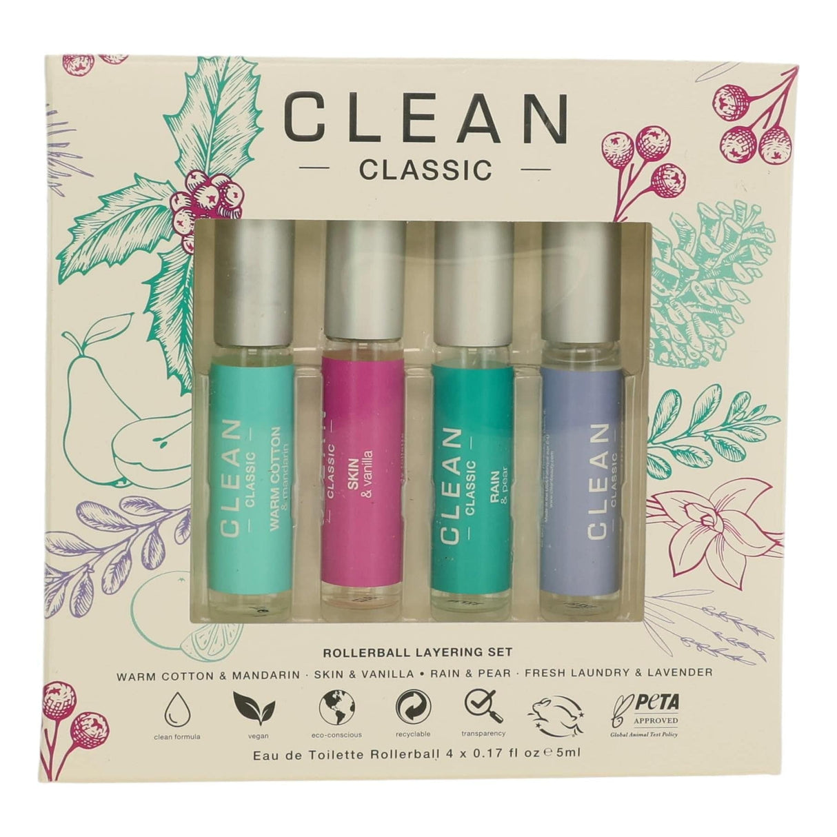 Clean by Clean, 4 Piece Rollerball Layering Set for Women. - OleBella