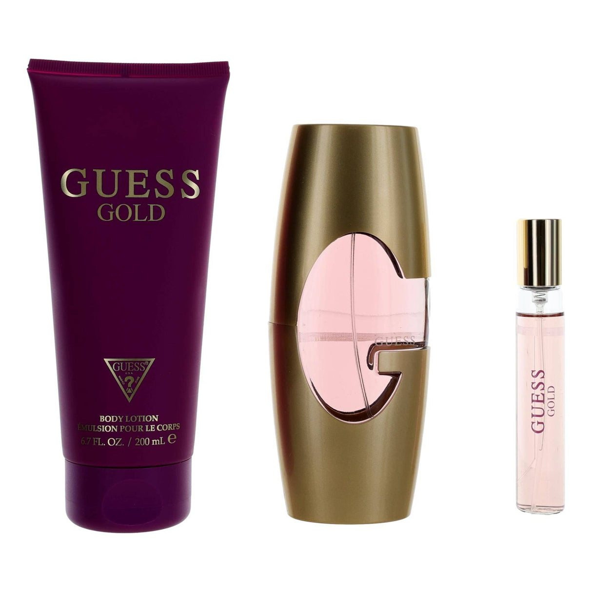 Guess Gold by Parlux, 3 Piece Gift Set for Women - OleBella