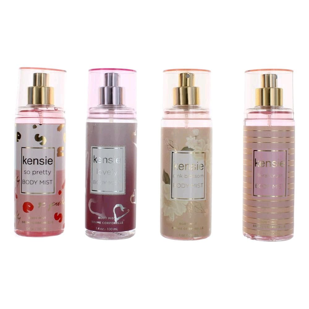 Kensie by Kensie, 4 Piece Body Mist Variety Gift Set for Women - OleBella