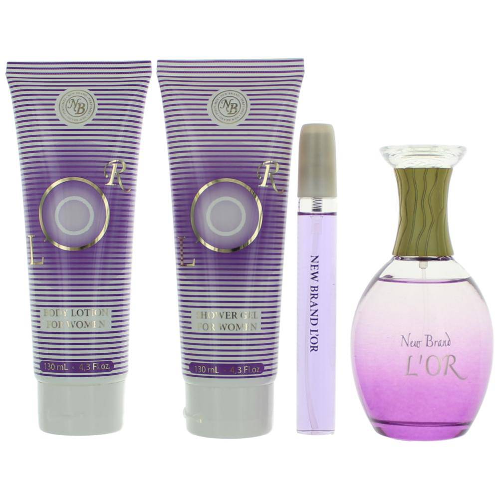 L'or by New Brand, 4 Piece Gift Set for Women - OleBella