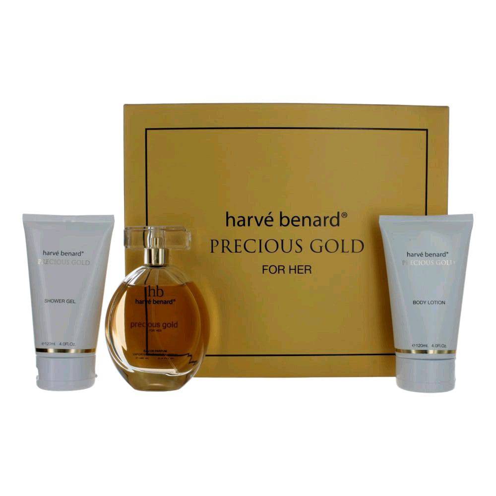 Precious Gold by Harve Bernard, 3 Piece Gift Set for Women - OleBella