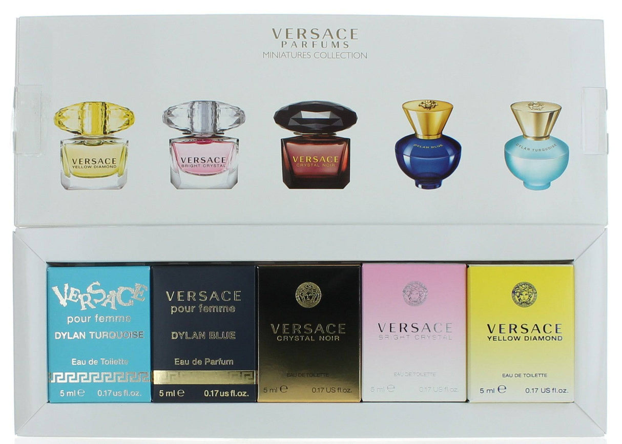 Versace by Versace, 5 Piece Variety Mini Gift Set for Women New - OleBella