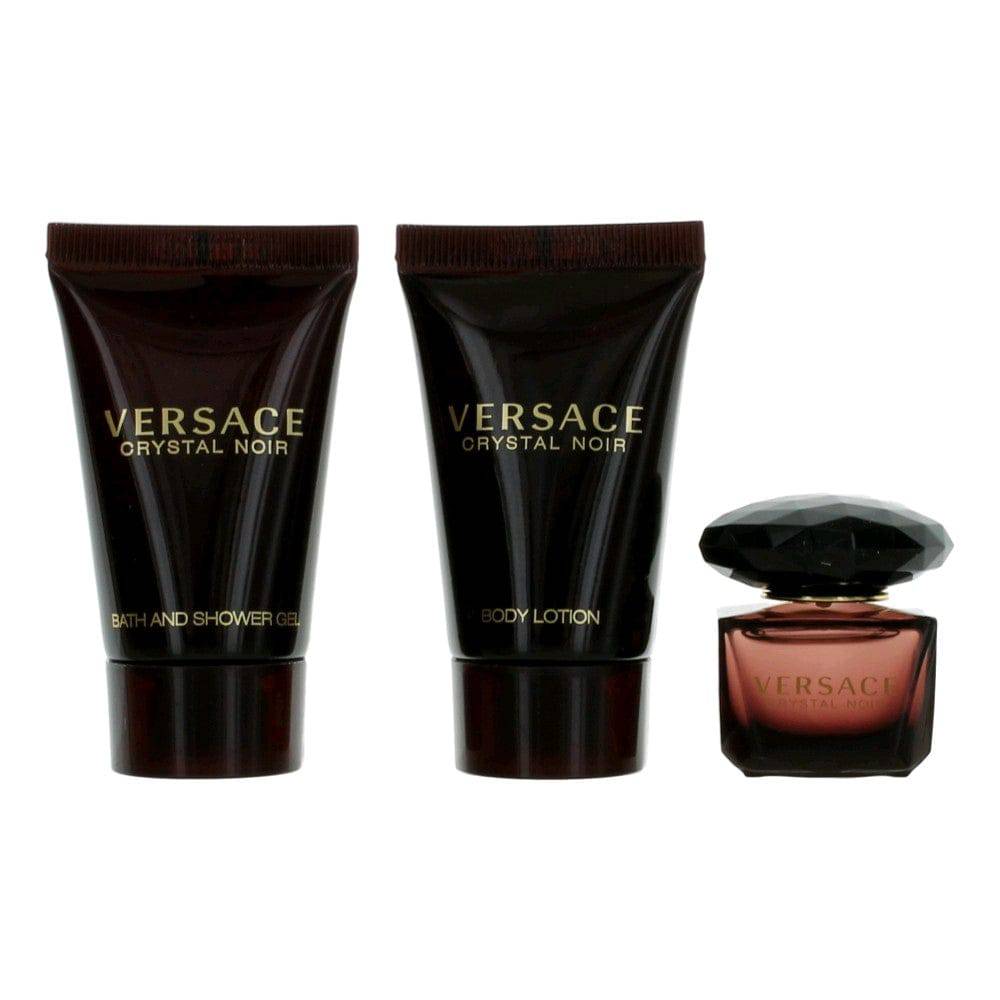 Versace Crystal Noir by Versace, 3 Piece Mini Gift Set for Women - OleBella