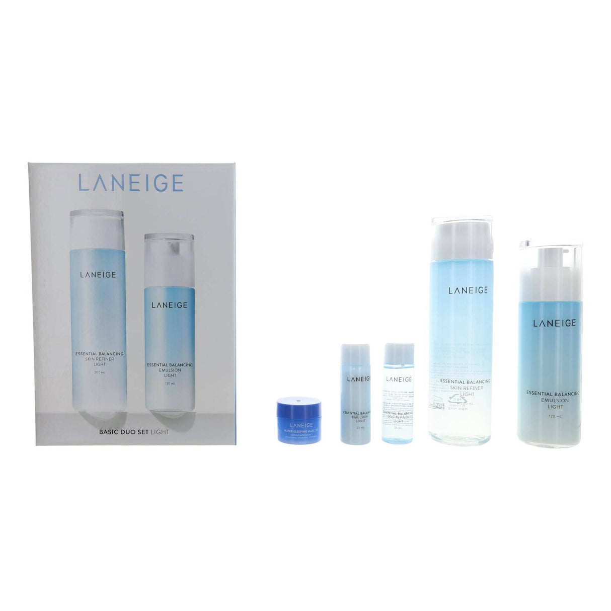 Laneige Basic Duo Set Light by Laneige, 5 Piece Set - OleBella