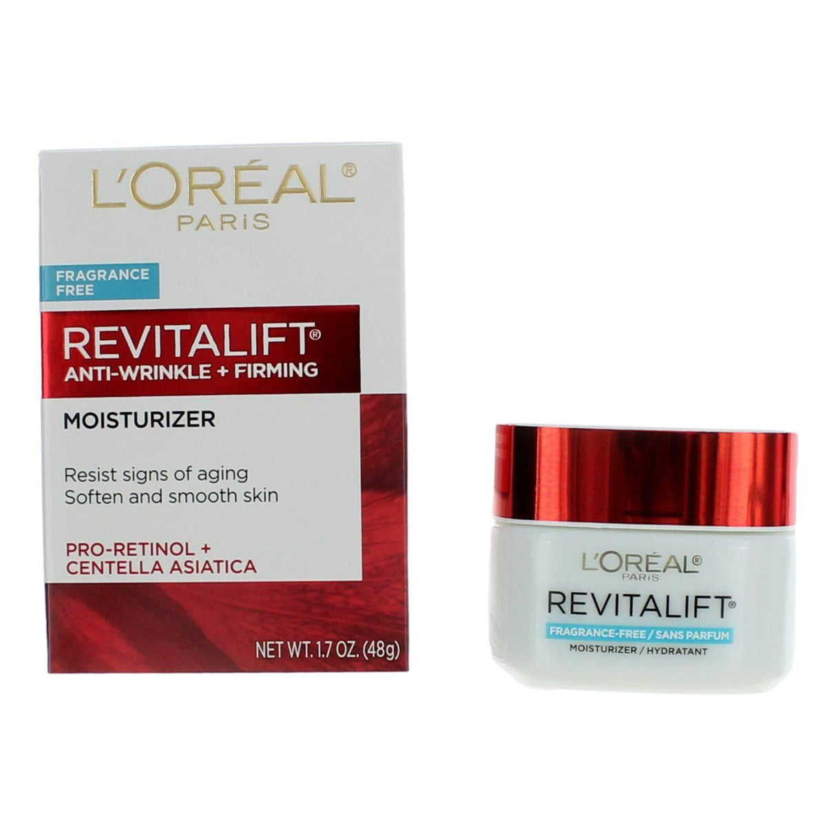 L'Oreal Revitalift Anti-Wrinkle & Firming, 1.7oz Fragrance Free Moisturizer - OleBella