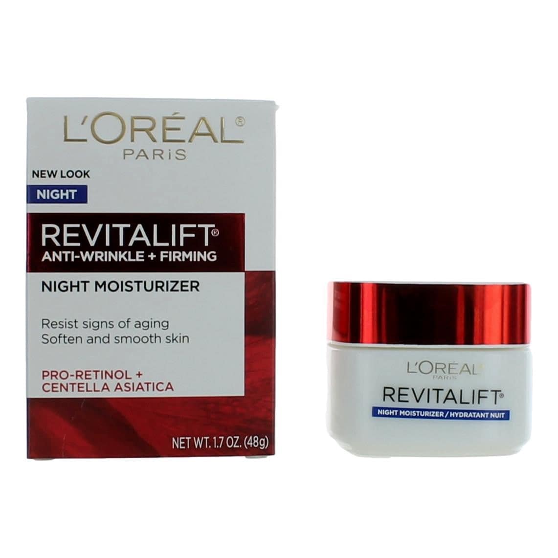 L'Oreal Revitalift Anti-Wrinkle + Firming by L'Oreal, 1.7oz Night Moisturizer - OleBella