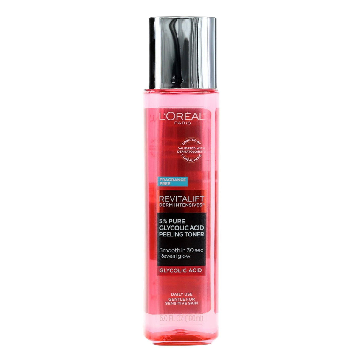 L'Oreal Revitalift Derm Intensives, 6oz 5% Pure Glycolic Acid Peeling Toner - OleBella