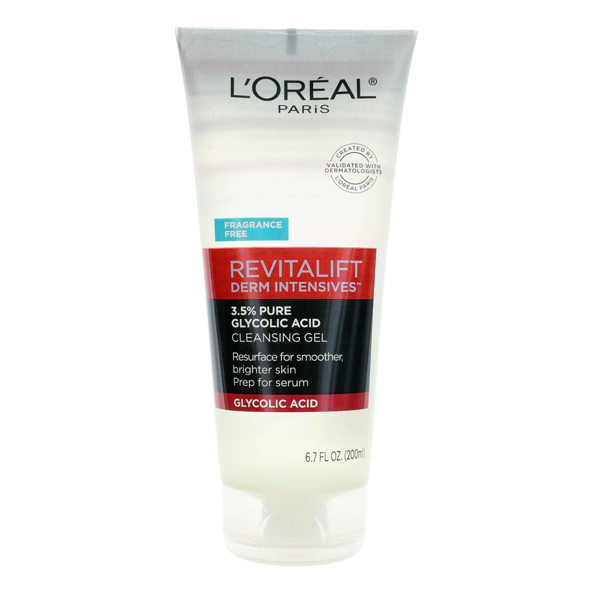 L'Oreal Revitalift Derm Intensives, 6.7oz 3.5% Pure Glycolic Acid Cleansing Gel - OleBella