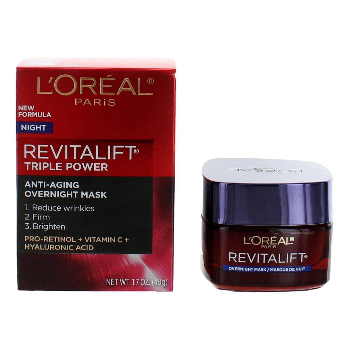 L'Oreal Revitalift Triple Power by L'Oreal, 1.7oz Anti-Aging Overnight Mask - OleBella