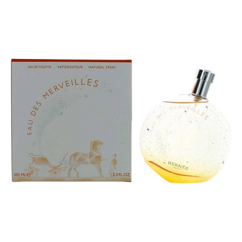 Eau Des Merveilles by Hermes, 3.3 oz EDT Spray for Women - OleBella