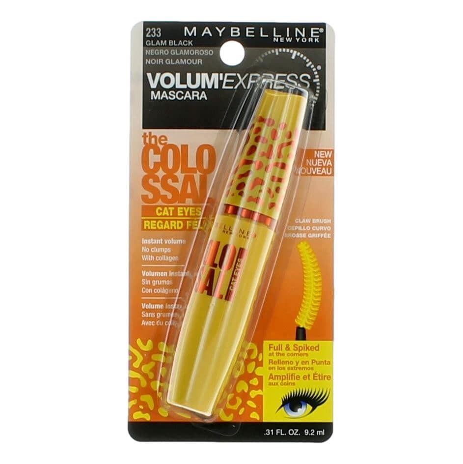Maybelline The Colossal Cat Eye Mascara, .31oz Mascara - 233 Glam Black - OleBella