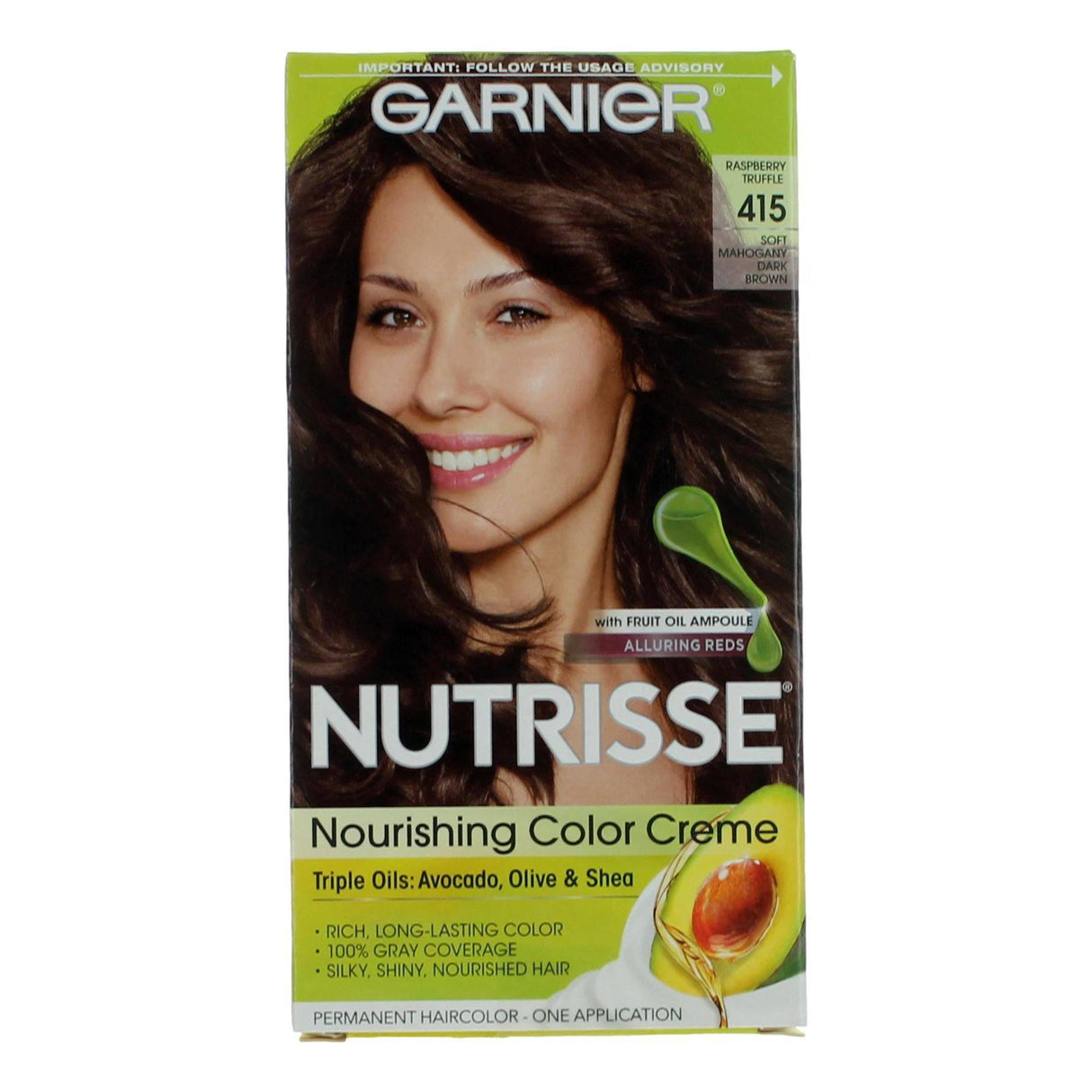 Garnier Hair Color Nutrisse Coloring Creme by Garnier, Hair Color- Raspberry Truffle 415 - OleBella