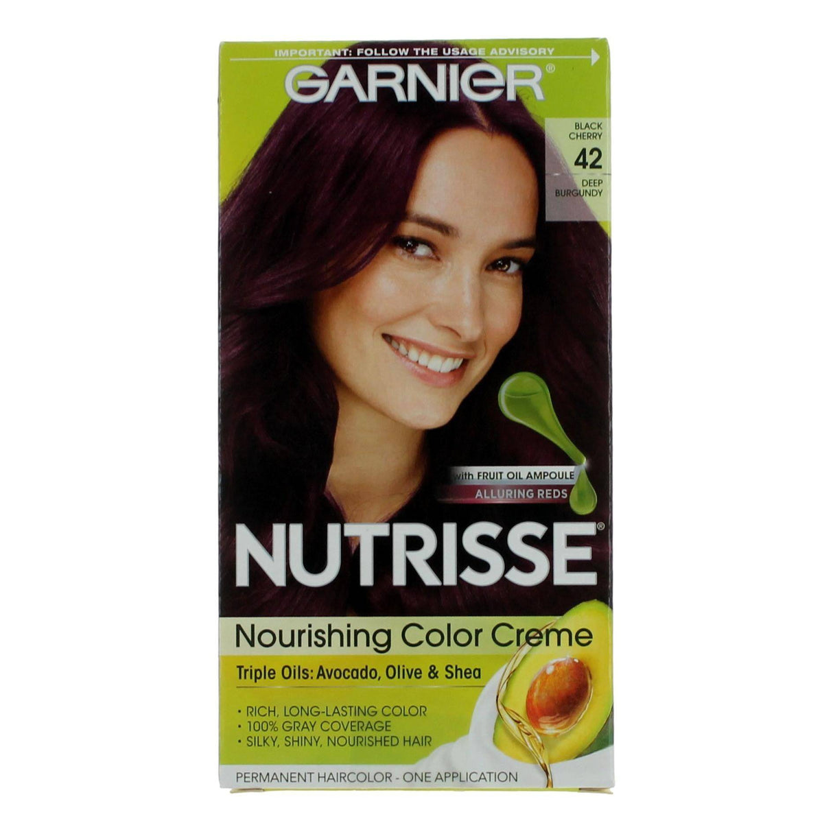 Garnier Hair Color Nutrisse Coloring Creme by Garnier, Hair Color- Black Cherry 42 - OleBella