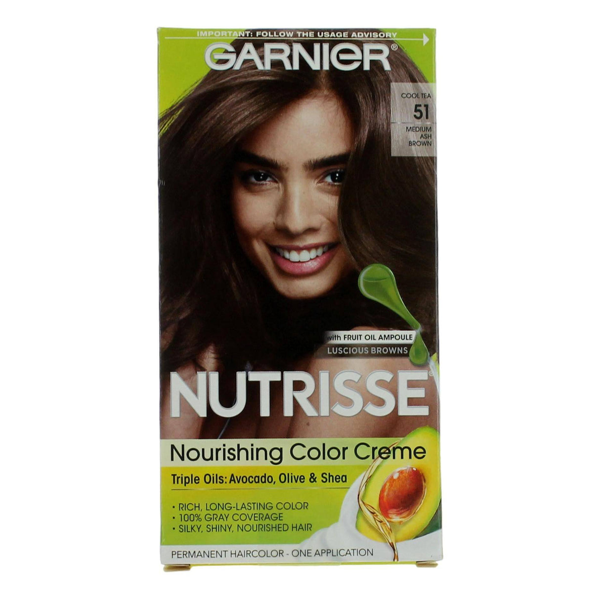 Garnier Hair Color Nutrisse Coloring Creme by Garnier, Hair Color- Cool Tea 51 - OleBella