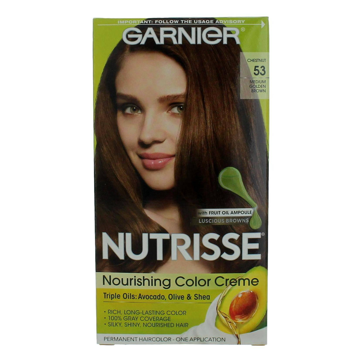 Garnier Hair Color Nutrisse Coloring Creme by Garnier, Hair Color- Chestnut 53 - OleBella