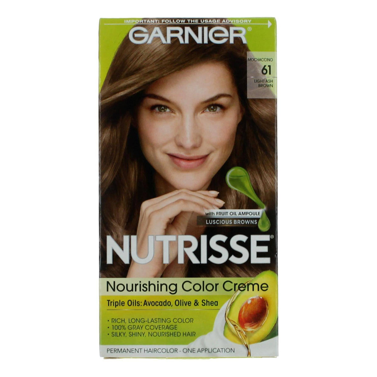 Garnier Hair Color Nutrisse Coloring Creme by Garnier, Hair Color- Mochaccino 61 - OleBella