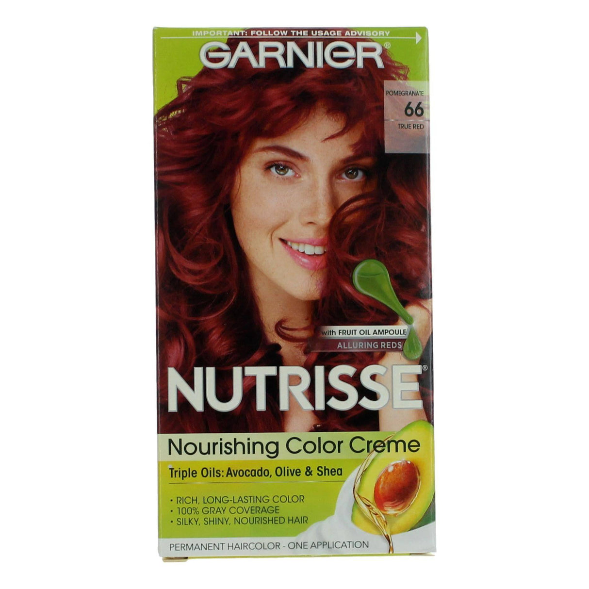 Garnier Hair Color Nutrisse Coloring Creme by Garnier, Hair Color- Pomegranate 66 - OleBella