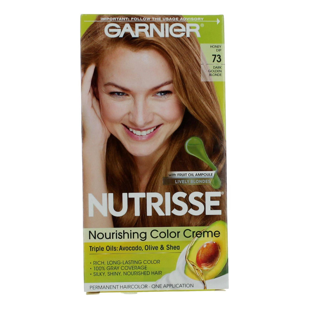 Garnier Hair Color Nutrisse Coloring Creme by Garnier, Hair Color- Honey Dip 73 - OleBella