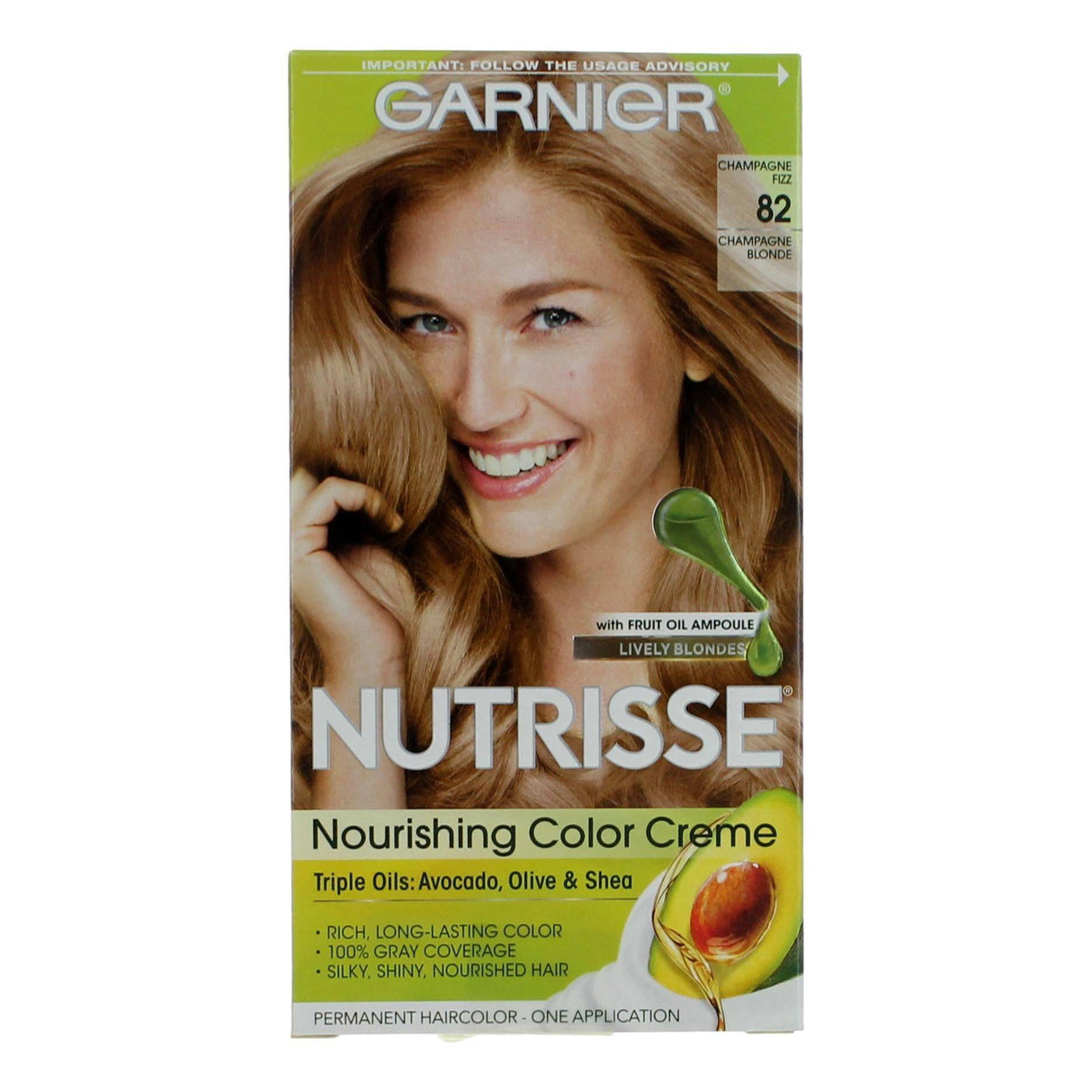 Garnier Hair Color Nutrisse Coloring Creme by Garnier, Hair Color- Champagne Fizz 82 - OleBella