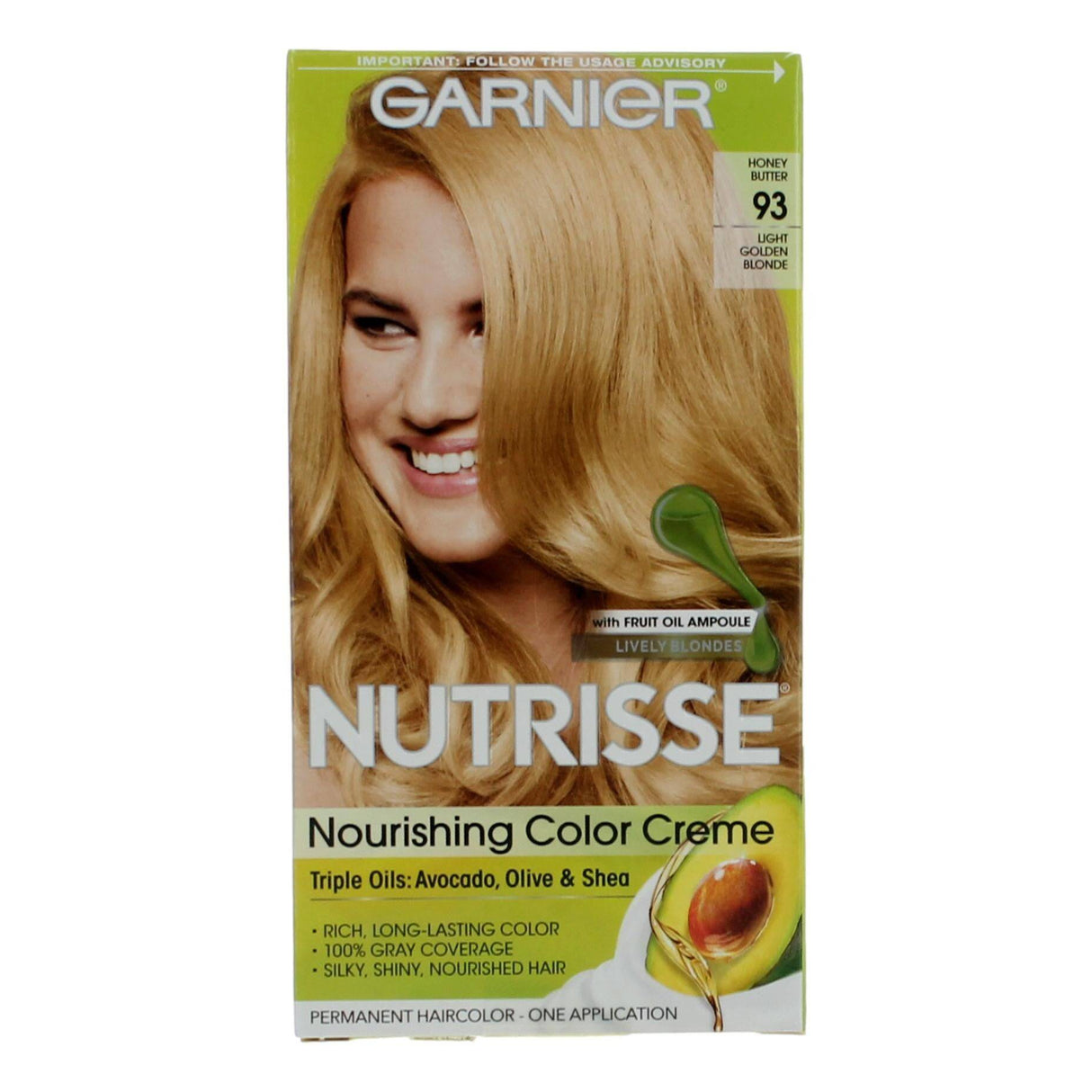 Garnier Hair Color Nutrisse Coloring Creme by Garnier, Hair Color- Honey Butter 93 - OleBella