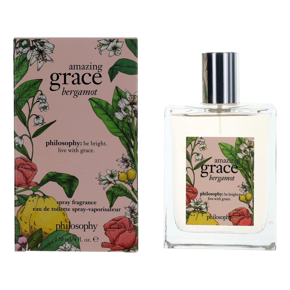 Amazing Grace Bergamot by Philosophy, 4 oz EDT Spray for Women - OleBella