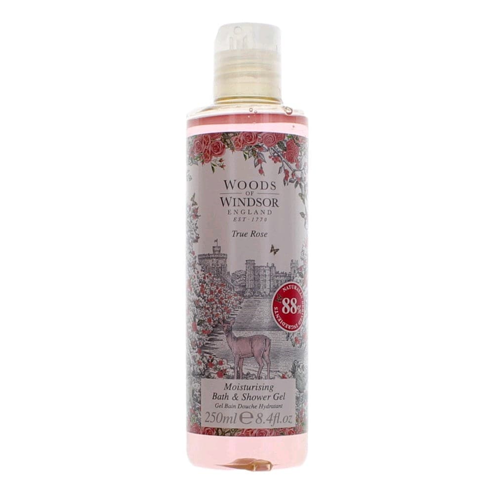Woods Of Windsor True Rose, 8.4oz Moisturising Bath & Showe Gel women Unboxed - OleBella