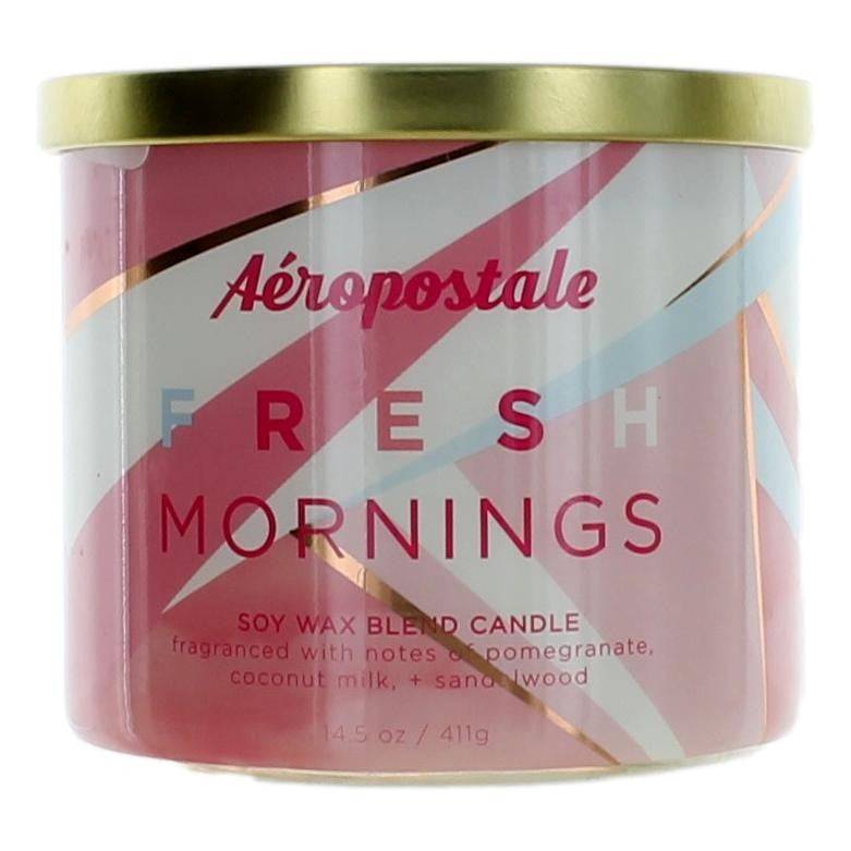 Aeropostale 14.5 oz Soy Wax Blend 3 Wick Candle- Fresh Mornings - OleBella