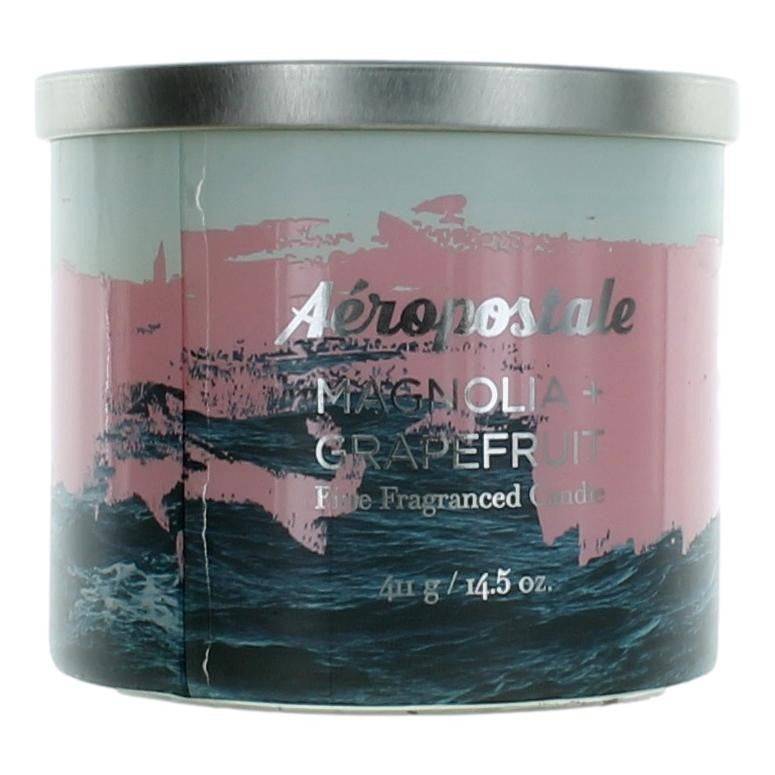 Aeropostale 14.5 oz Soy Wax Blend 3 Wick Candle- Magnolia & Grapefruit - OleBella