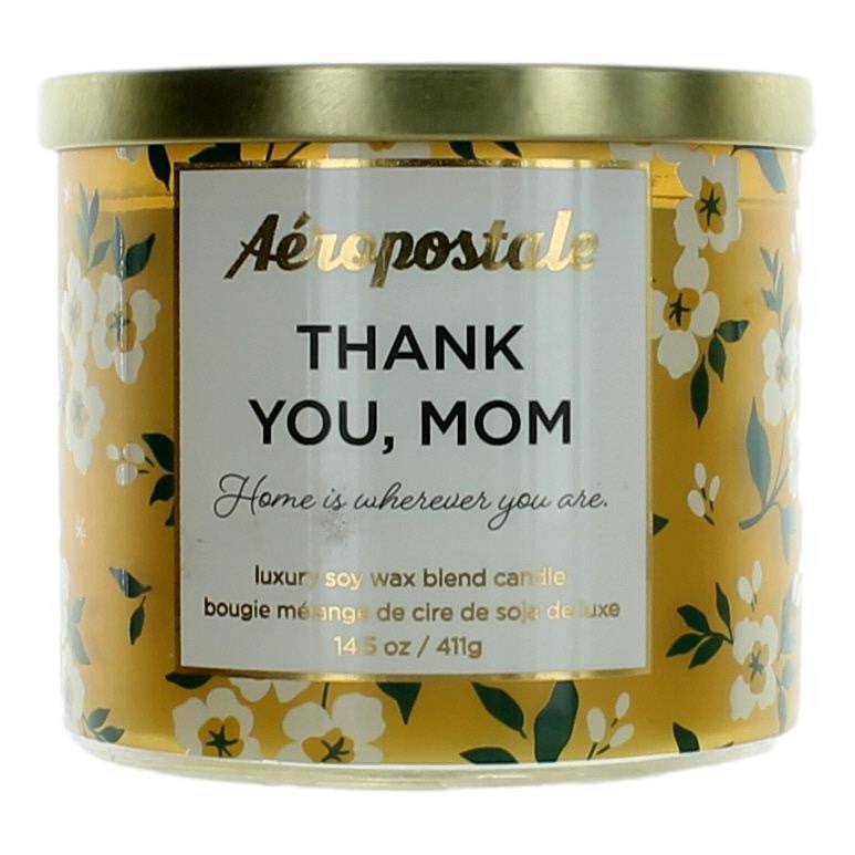 Aeropostale 14.5 oz Soy Wax Blend 3 Wick Candle- Thank You Mom - OleBella