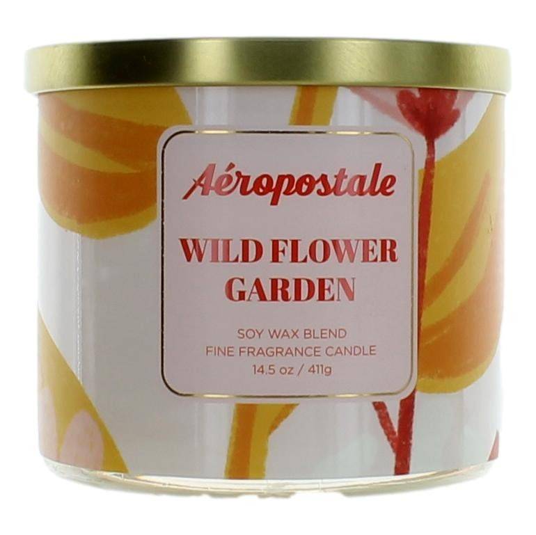 Aeropostale 14.5 oz Soy Wax Blend 3 Wick Candle- Wild Flower Garden - OleBella