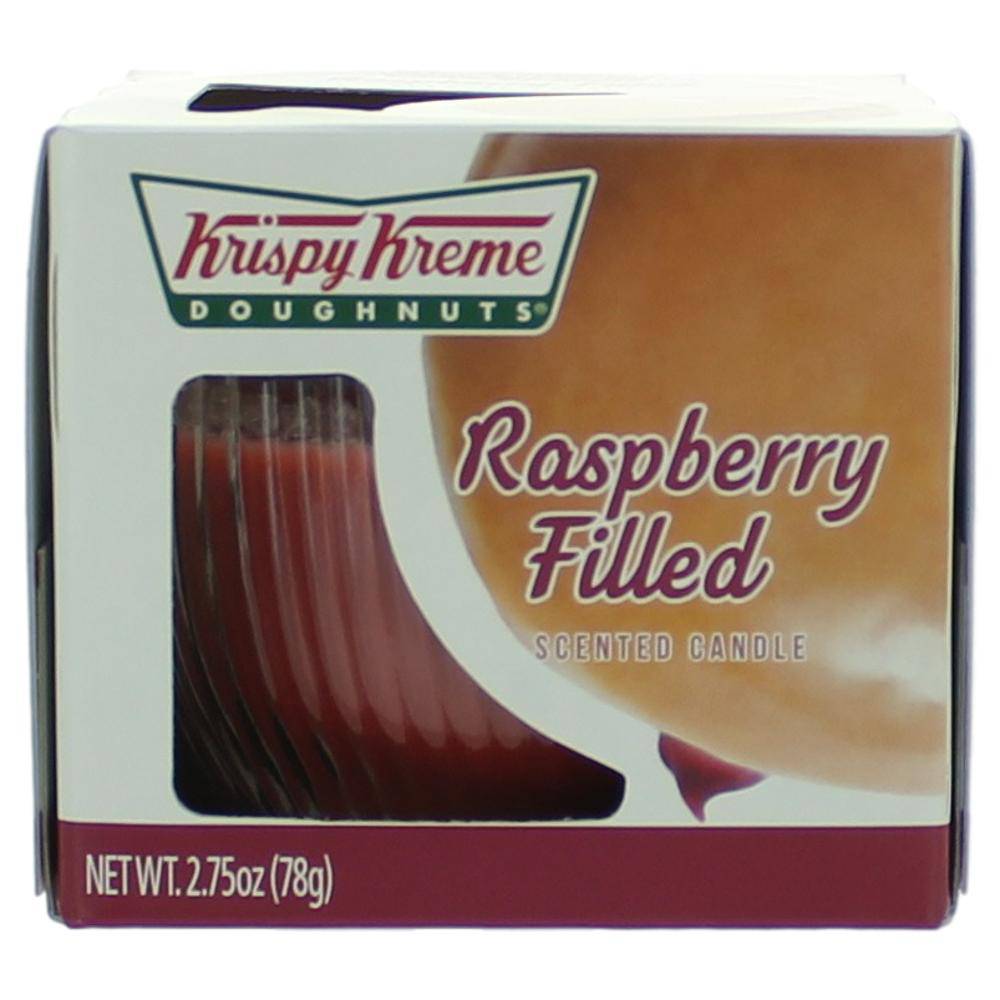 Krispy Kreme Scented Candle 2.75 oz Jar - Raspberry Filled - OleBella