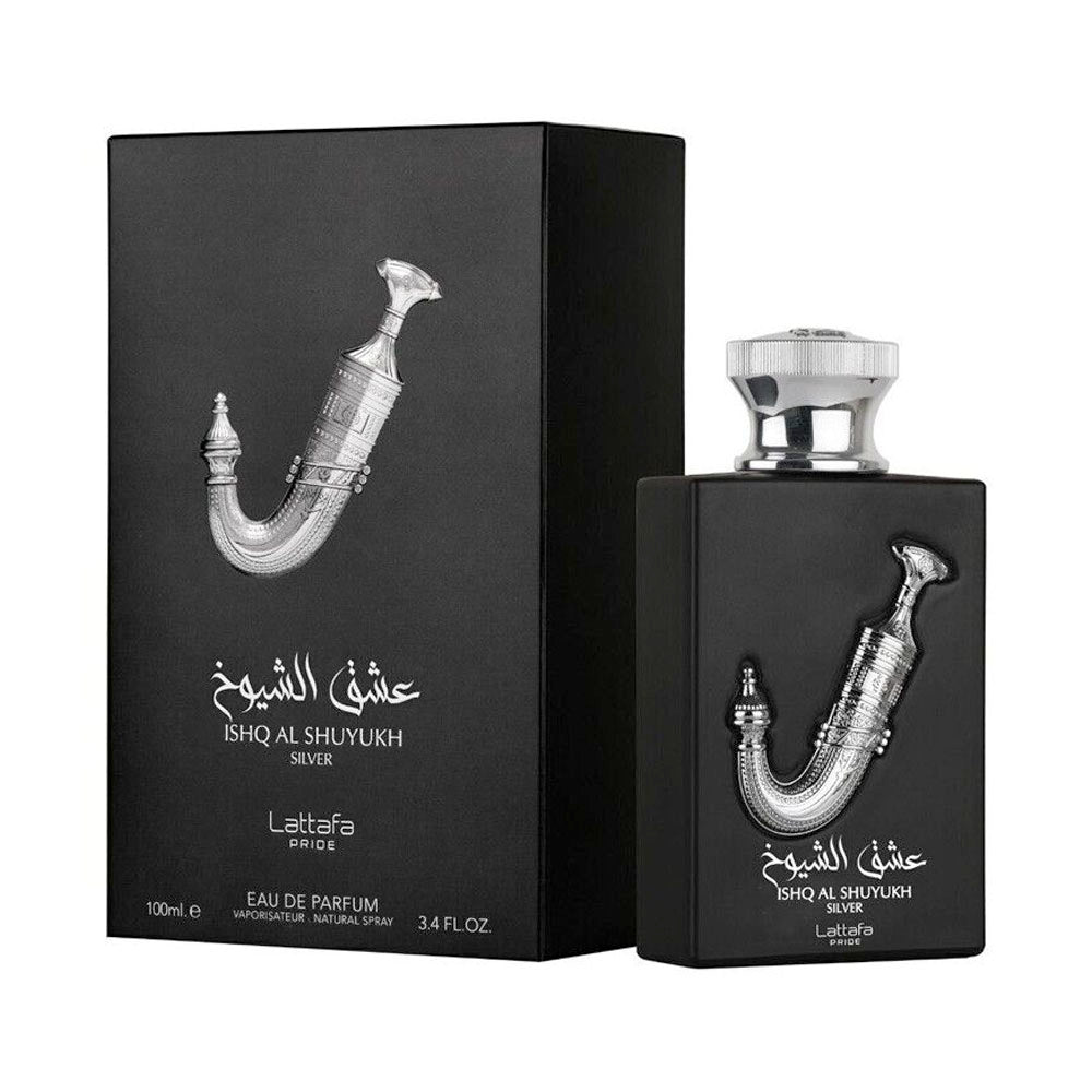 Lattafa Ishq Shuyukh Silver EDP, 3.4 oz / 100 ml by Lattafa