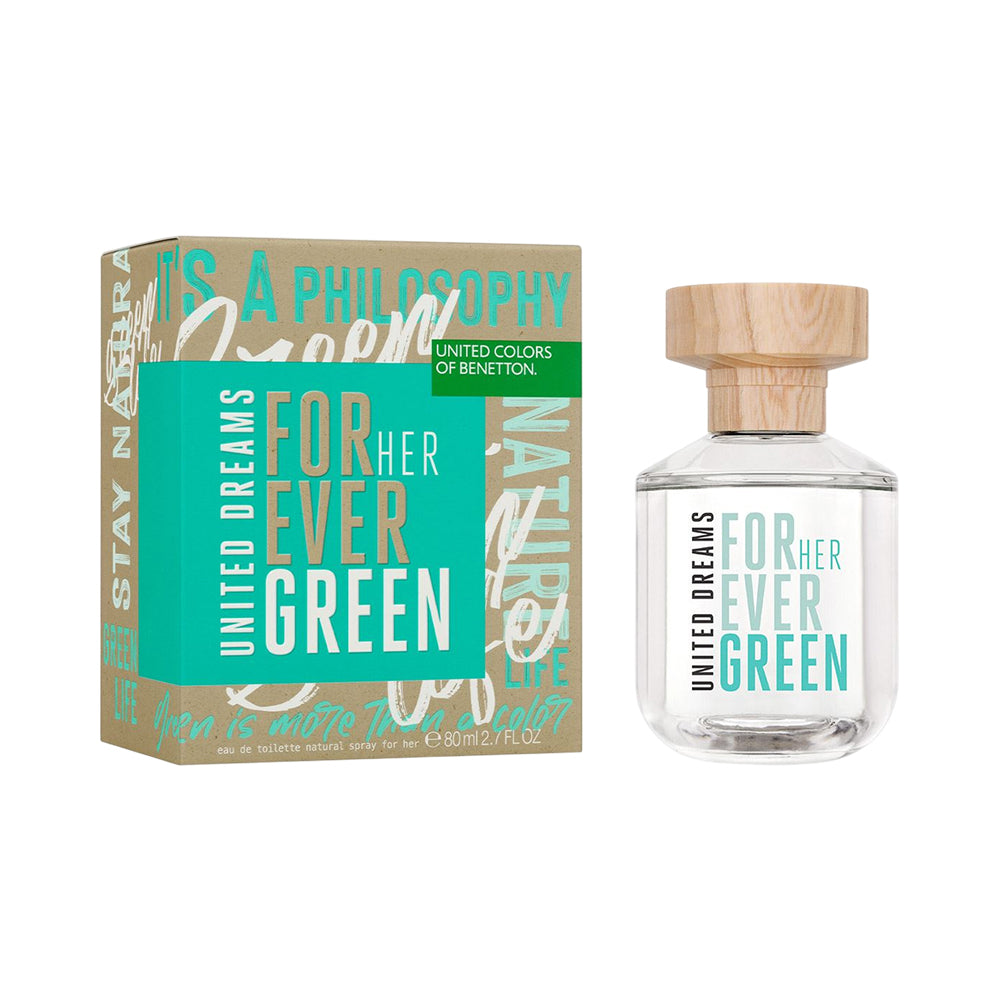 Benetton Forever Green Her EDT, 2.7 oz / 80 ml by Benetton