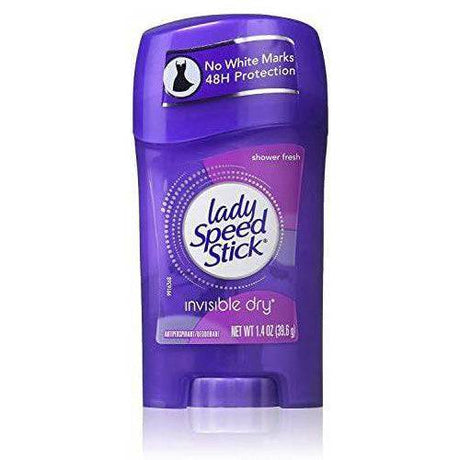 Lady Speed Stick Invisible Dry Shower Fresh Antiperspirant Deodorant, 1.4 oz - OleBella