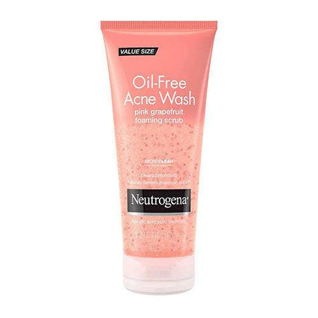 Neutrogena Oil Free Pink Grapefruit Acne Face Wash with Vitamin C for Breakouts 6.7 oz - OleBella