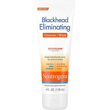 Neutrogena Blackhead Eliminating 2-1 Cleanser Mask, 4 oz - OleBella