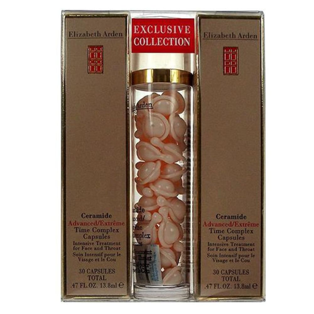 Elizabeth Arden Ceramide Advanced/ Extreme Time Complex Capsules Face & Throat/ 2 x30 capsules