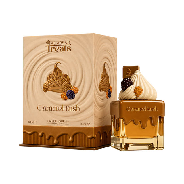 Al Absar Treats Caramel Rush EDP, 3.4 oz / 100 ml by Al Absar