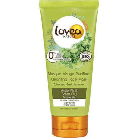Lovea Nature Cleansing Face Mask Green Clay Oily Skin, 2.53 oz - OleBella