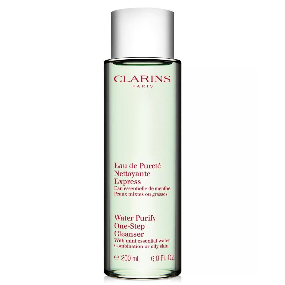 Clarins Water Purify One-Step Cleanser with Mint Essential Water Combination or Oily Skin, 6.8 oz | UPC 3380810059106