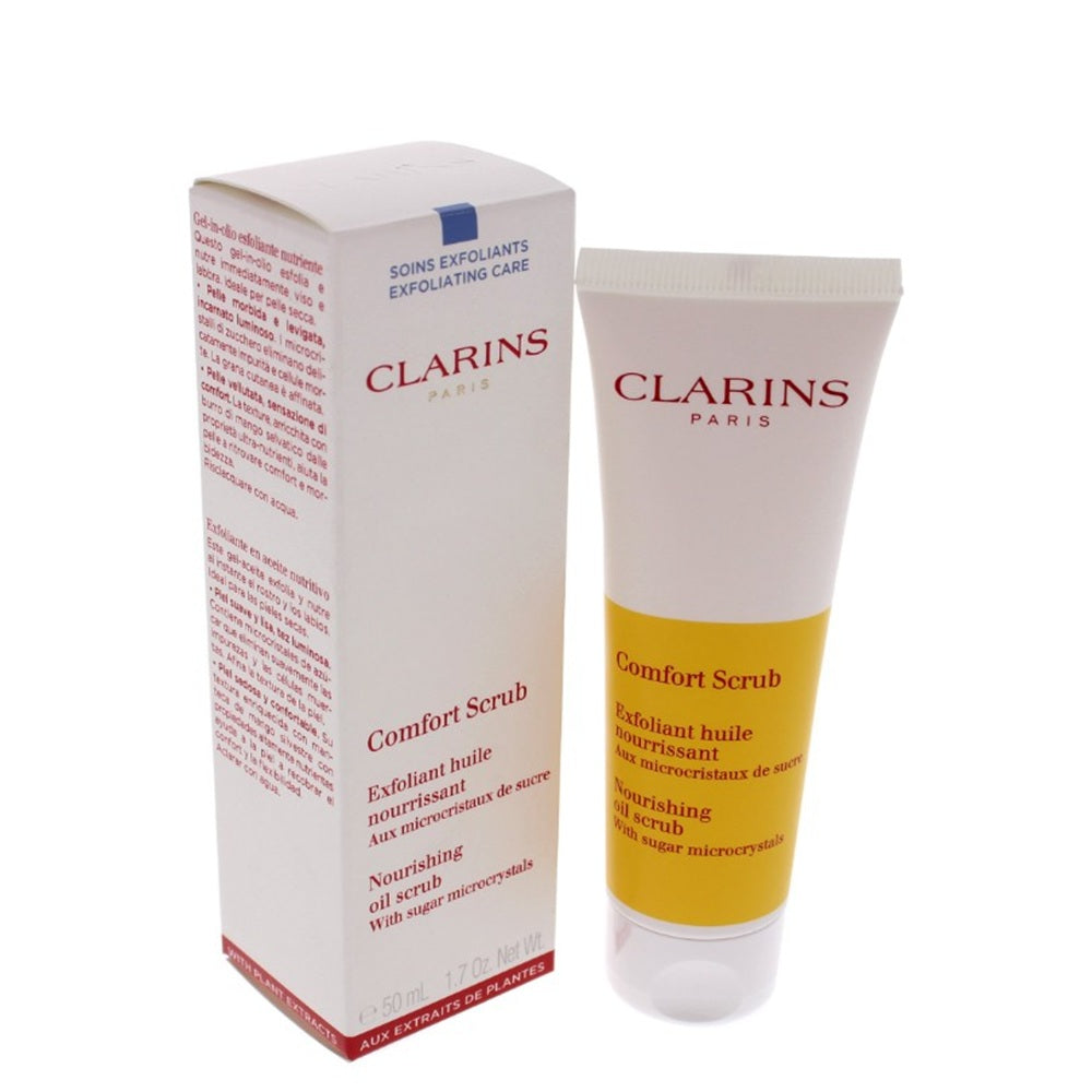 Clarins Comfort Scrub Nourishing Oil Scrub with Sugar Microcrystals, 1.7 oz | UPC 3380810332315
