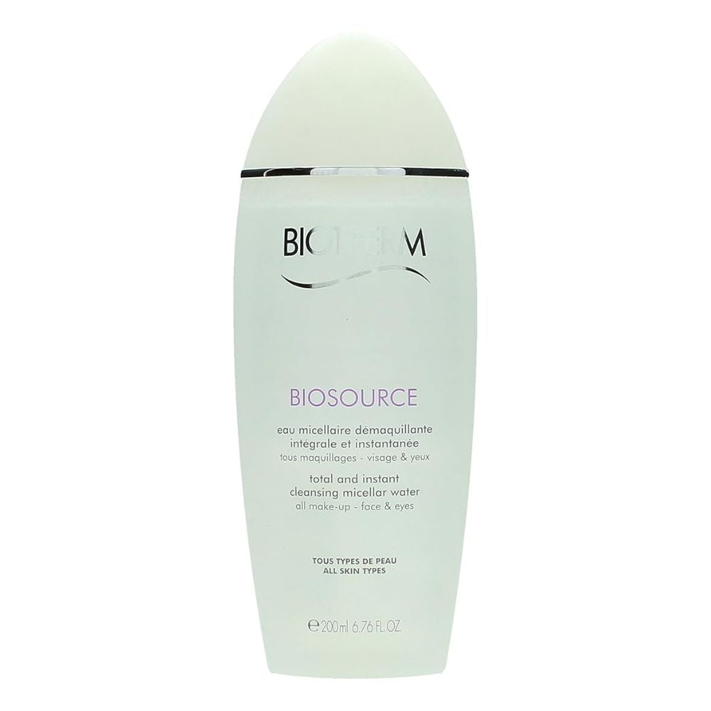 Biotherm Biosource Total and Instant Cleansing Micellar Water All Face and Eyes Makeup, 6.76 oz/200 ml | UPC 3605540730041