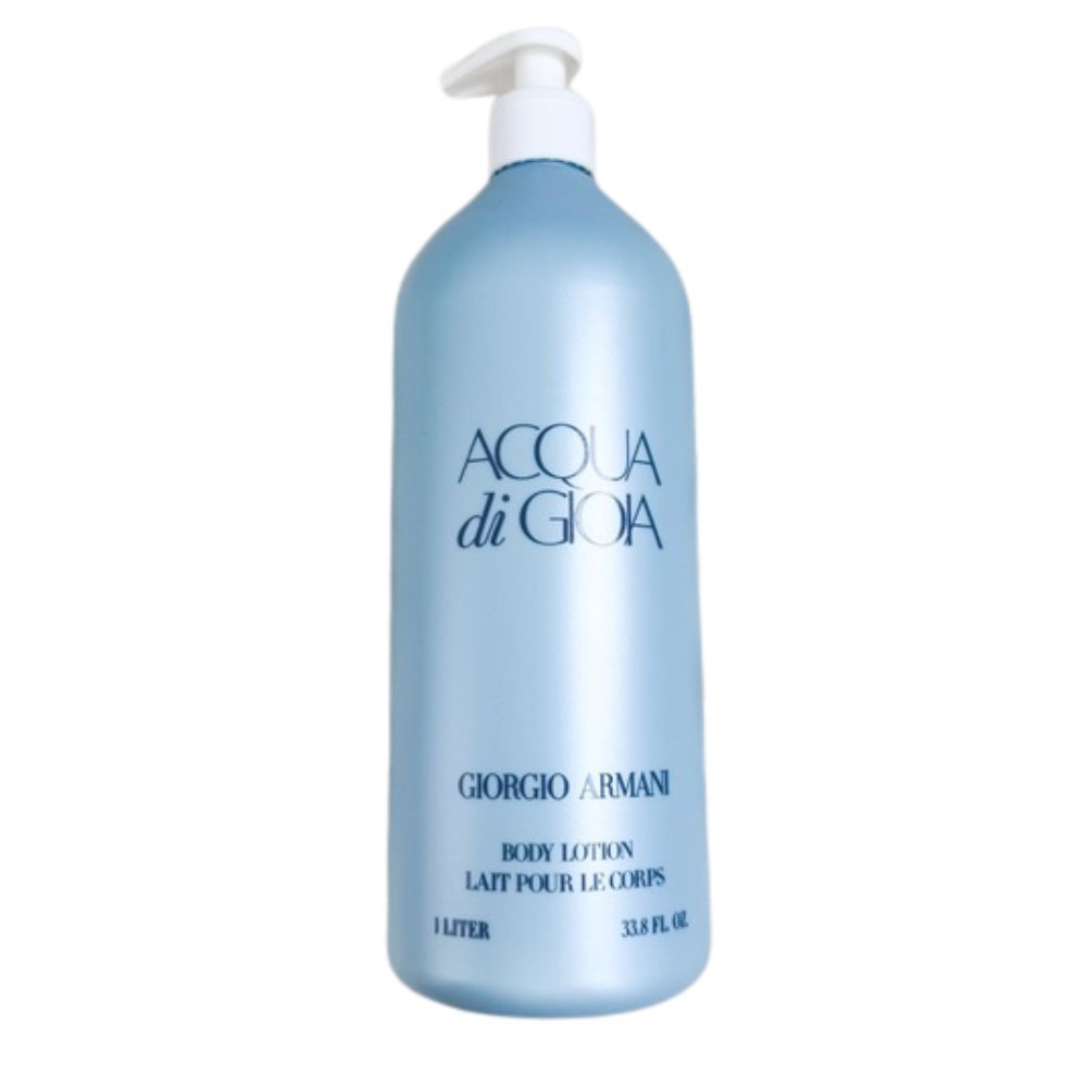 Giorgio Armani ACQUA Di Gioia Body Lotion 1 Liter – Hydrating Perfumed Body Moisturizer – UPC 3605970978877